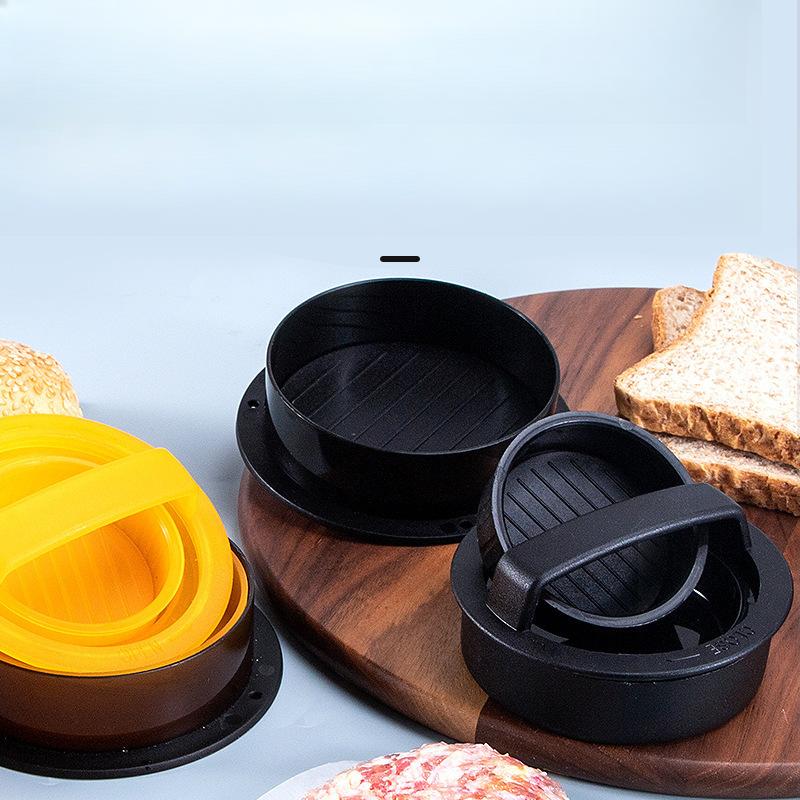 

Пресс для мяса для гамбургеров, круглая форма с антипригарным покрытием, фаршированные котлеты для гамбургеров, говядина, гриль, пресс для пирогов, пресс-форма, кухонные аксессуары random color meat press