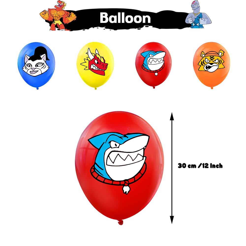 30pcs Goo Jit Zu Party Decorations Include a Banner, Cake Toppers, Balloons