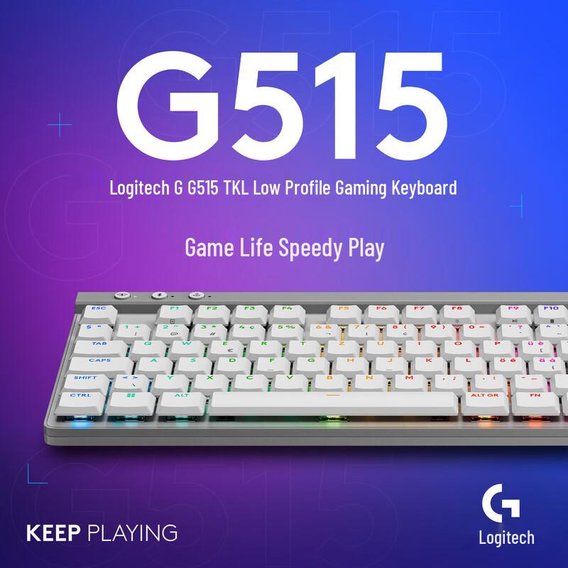 

Logitech G515 LIGHTSPEED TKL Low-Profile Wireless Gaming Keyboard