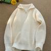 Half-zip Turtleneck Pullover Men's Autumn Lazy Style Top Versatile Couple Thickened Sweater