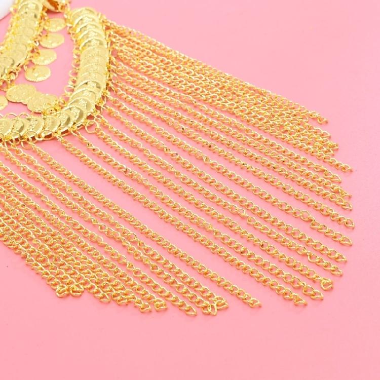 Gold Coin Veils Headpiece Indian Dance Belly Dance Costume Coins Face Chains Belly Dance Jewelry Accessories Gifts