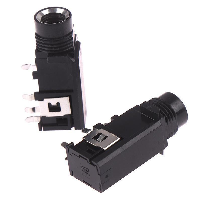 

3pcs/lot 6.35mm Stereo Female Socket Audio Adapter 4Pin