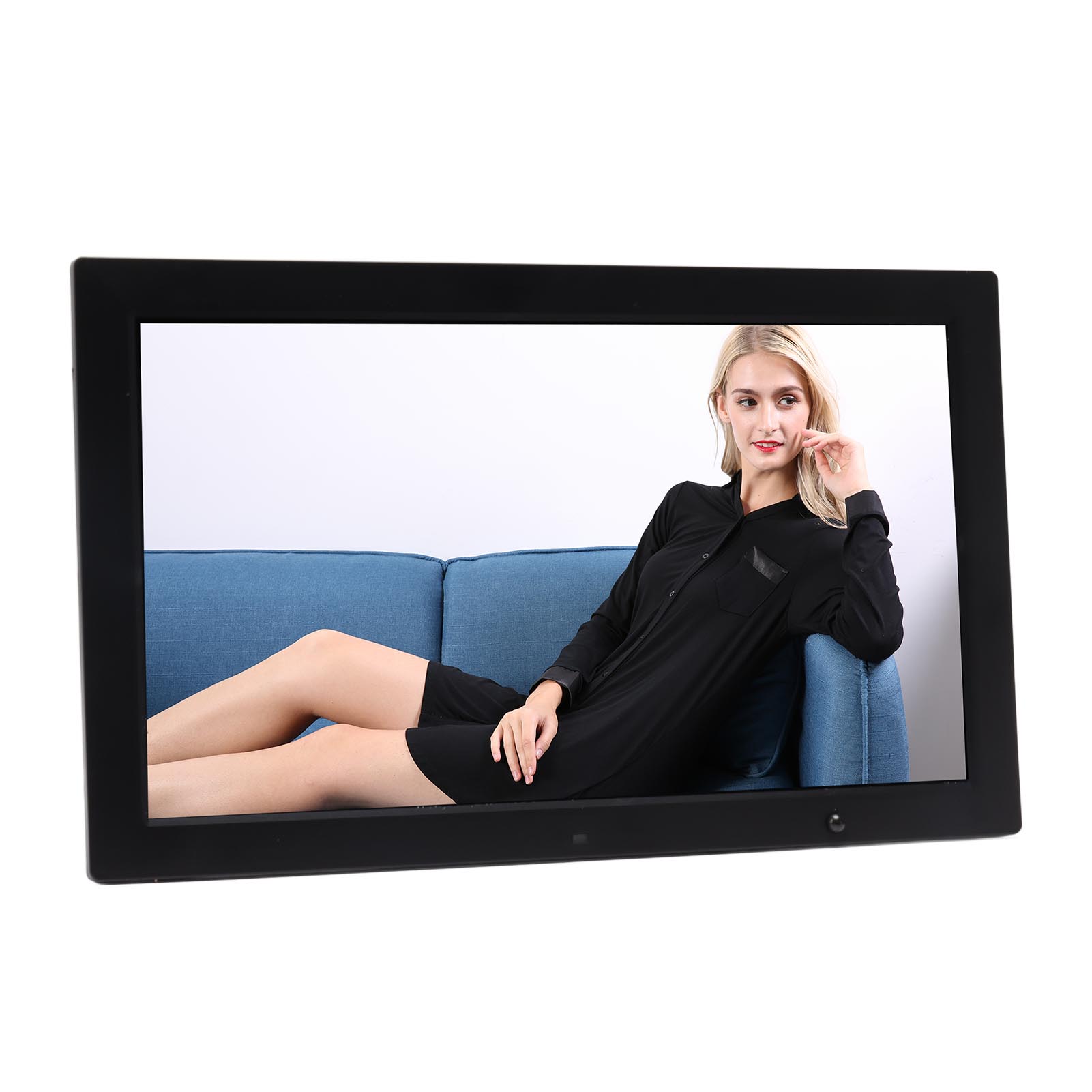 

18-дюймовая цифровая фоторамка Многофункциональная HD электронная фоторамка с поддержкой индукции тела UK Plug