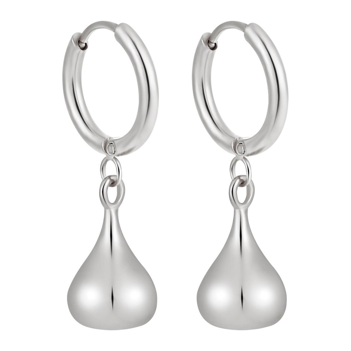 Elegant Teardrop Titanium Steel Earrings for Women