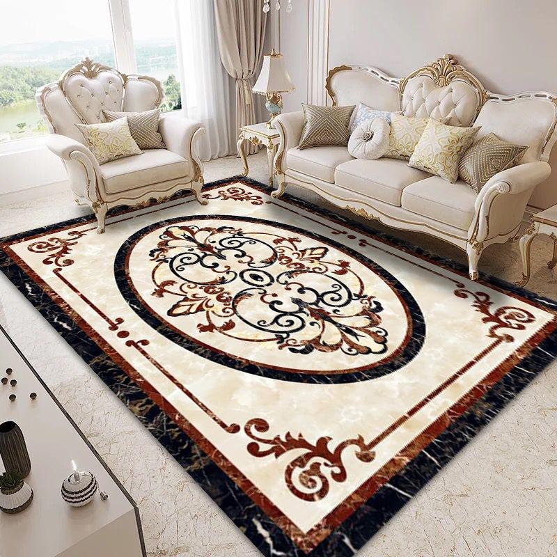 Luxury Marble Style Rugs for Living Room Home Bedroom Decor Large Size Carpet Coffee Table Non-slip Carpet