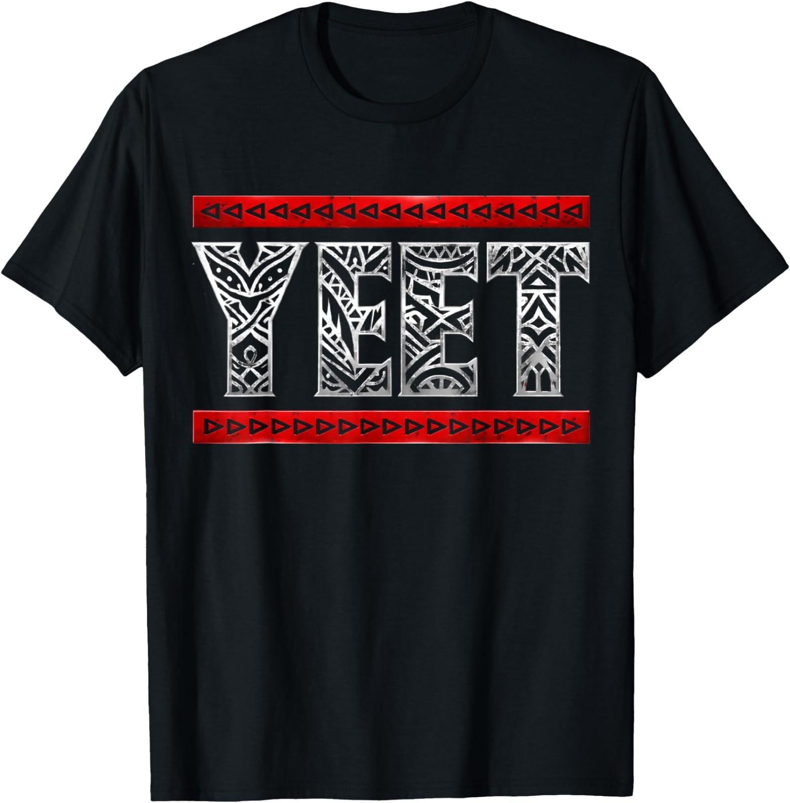Yeet Tribal Art Funny Saying Meme Slang Men Boys Kids Women T-Shirt M