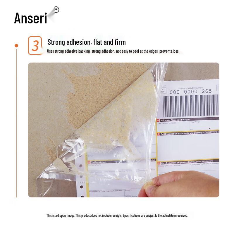 Anshairui Transparent Self-Adhesive Packing List Envelopes