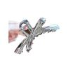 Large Metal Bow Claw Clip for Women's Hair - Simple Design Shark Clip for Volume and Style