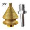 Quartz Drill Bit Diamond Chamfering for Grinder, 4-in-1 Hole Saw, Beveling Grinding Head Arc Trimming Chamfering/Hole Enlarging/Polishing/Arc