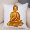 Indischer Gott Ganesha Kissenbezug Bunt Psychedelischer Kunstdruck Weiche Leinen Yoga Raum Heimdekoration Kissenhülle