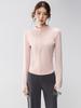 Full-Zip Yoga Suit with Pockets: Slimming Long Sleeve Top for Running & Fitness