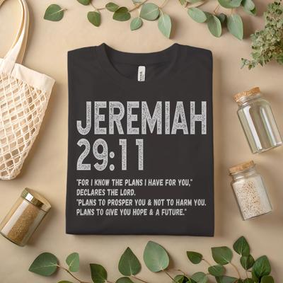 Jeremiah 29:11 Shirt Bible Verse T-Shirt Christian Faith Graphic Tee A399