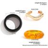 SHIXIN 3 Styles Punk Acrylic Resin Thick Wide Bangles for Women Retro Irregular Geometry Stackable Bracelet Versatile Jewelry