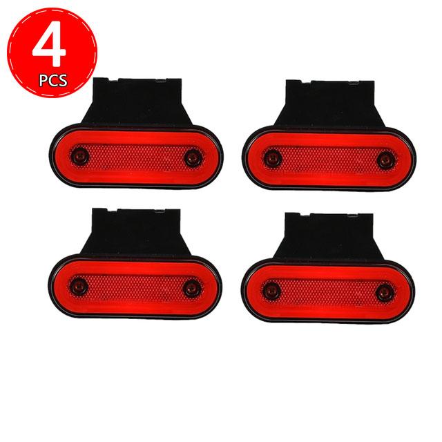 1/4pcs Led Side Marker Light Truck  Clearance Lamp Tail Light 12V 24V Trailer Camion Warning Light Lamps