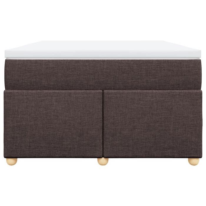 Exclusive House - Slatted Bed Base with Mattress Dark Brown 120x200 Cm