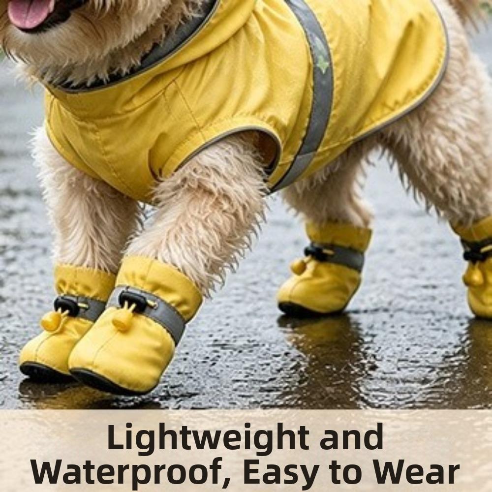 Waterproof Dogs Snow Boots Soft Bottom Dog Rain Boots Fashion Pet Paw Protection  Outdoor Use
