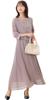 Add Rouge Party Suitable for Formal and Available In Plus Sizes Smoky Size 3L Women's Dress, Washable, Long, Weddings, Ceremonies, Receptions,