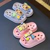 Kids Summer Bathroom Slippers Non Slip Quick Dry Hollow Out Indoor Home Bath Sandals For Boys Girls Toddler