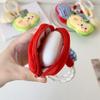 Cute Multifunction Headset Bag Apple Doll Pendant Protective Cover Lanyard Earphone Bag Hanging Ornament Coin Purse