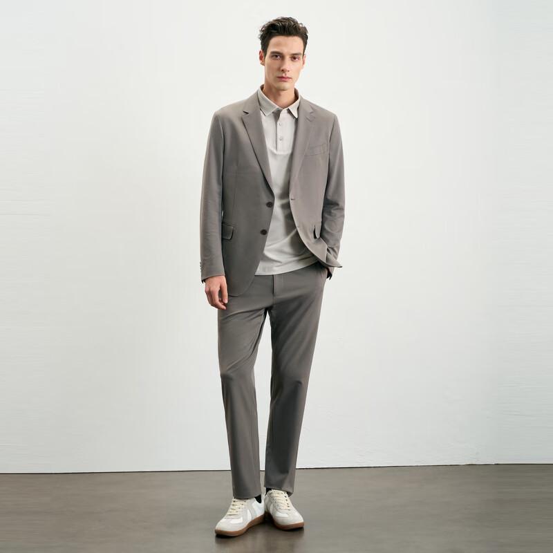 EMZ Erdos Men's Lyocell Blend Straight-Leg Trousers