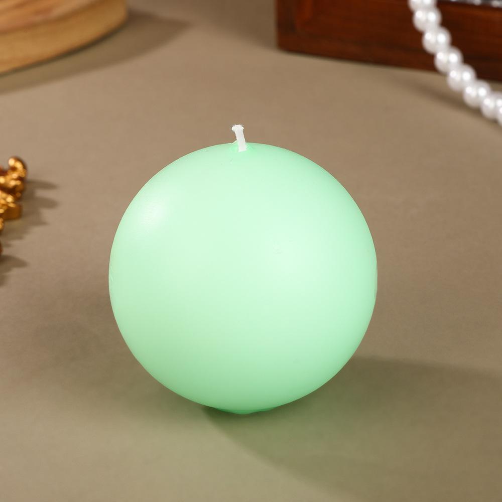 Creative Seven-color Spherical Candle Household Non-romantic Wedding Handmade Round Ball Small Candle Set Box