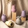 New Round Mouth Vase Silicone Mold DIY Concrete Candle Holder Flowerpot Resin Molds Candlestick Ornament Making Craft Gifts