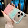 Candy Color Gradient Shell Texture Magnetic Wireless Charger Case for IPhone 18 17 Pro Max 16 15 14 13 12 Hard Shockproof Camera Lens Protective Cover