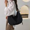 Punktmuster Schultertasche, Lässige Crossbody-Tasche, Große Tragetasche für den täglichen Weg, Damen-Tasche