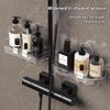 Suction Cup Washbasin Storage Rack Punch-Free Self-Adhesive Organizer for Bathroom Sink Wall Mounted Storage Rack 1PC
