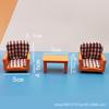 Children'S Play House Simulation Mini Sofa Piano Miniature Model Toy Doll House Living Room Small Ornament Toy
