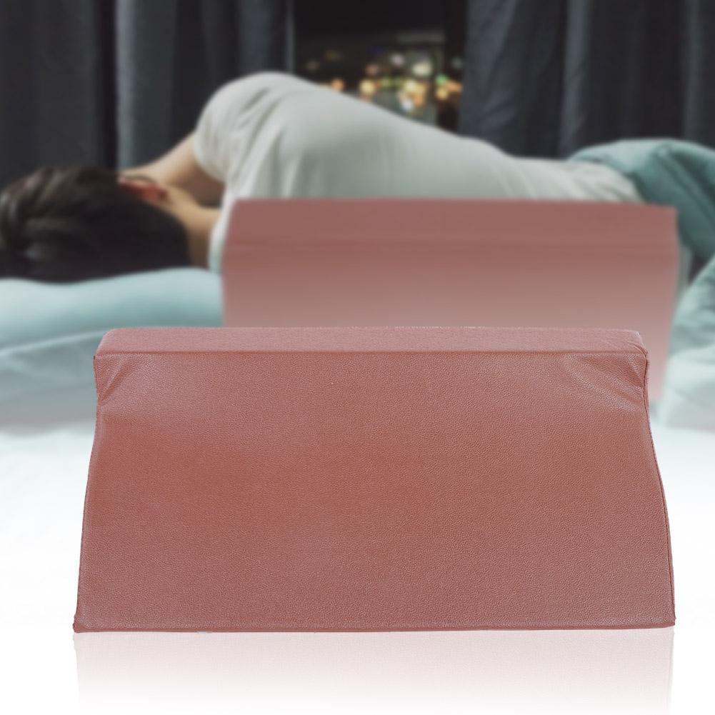 PU Leather Foam Wedge Cushion Leg Elevation Back Lumbar Support Pillow