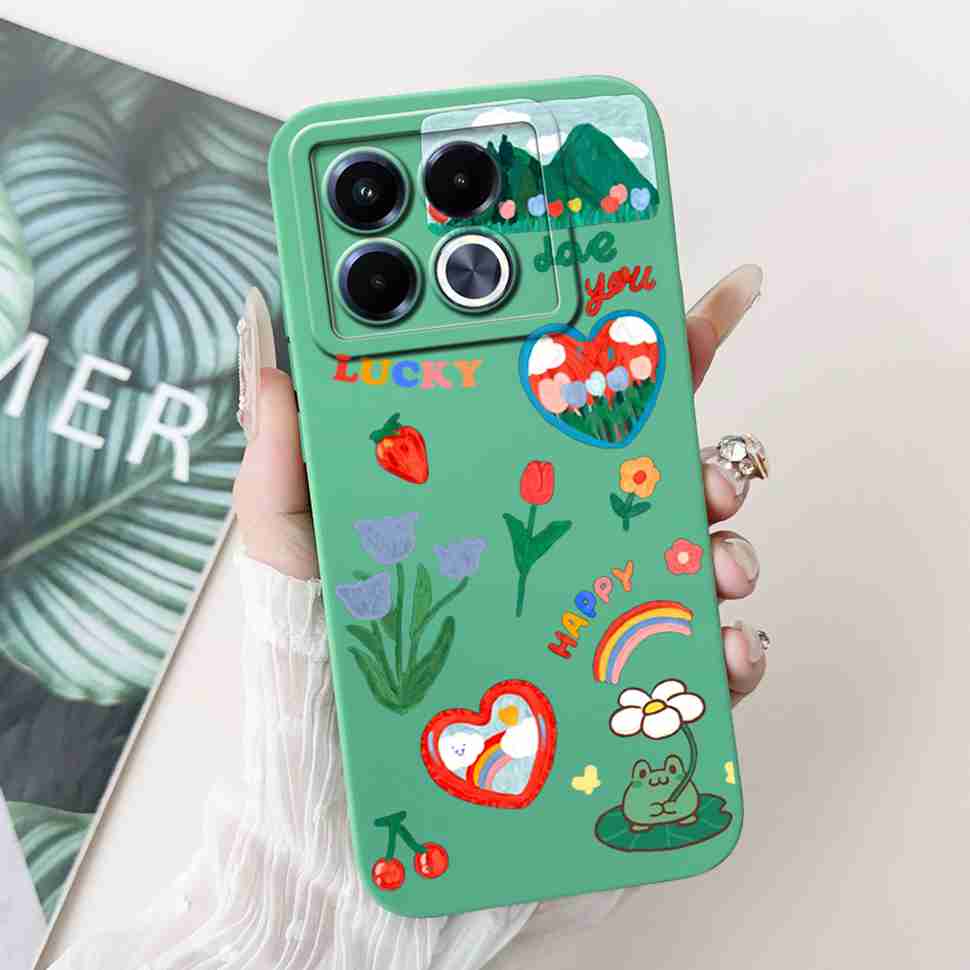 For Infinix Note 40 40X 5G Casing Lucky Girl Soft Silicone Case For Infinix Note 40 X  Note40 40X Pro 40Pro 5G Back Covers