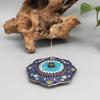 Ying Xiang Yuan Cloisonné Hand-painted Lotus Incense Holder - Creative Home Ornament for Agarwood & Sandalwood Sticks