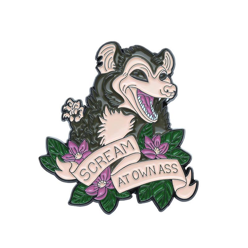 Creative Forest Hamster Brooch Unique Animal Pin Stylish Metal Badge For All Occasions