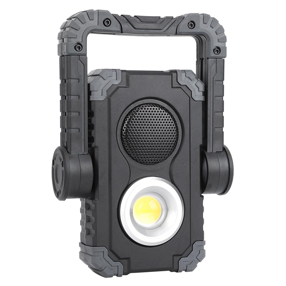 Portable Outdoor COB Work Light 1000lm Rechargeable Adjustable Bluetooth Speaker Lamp