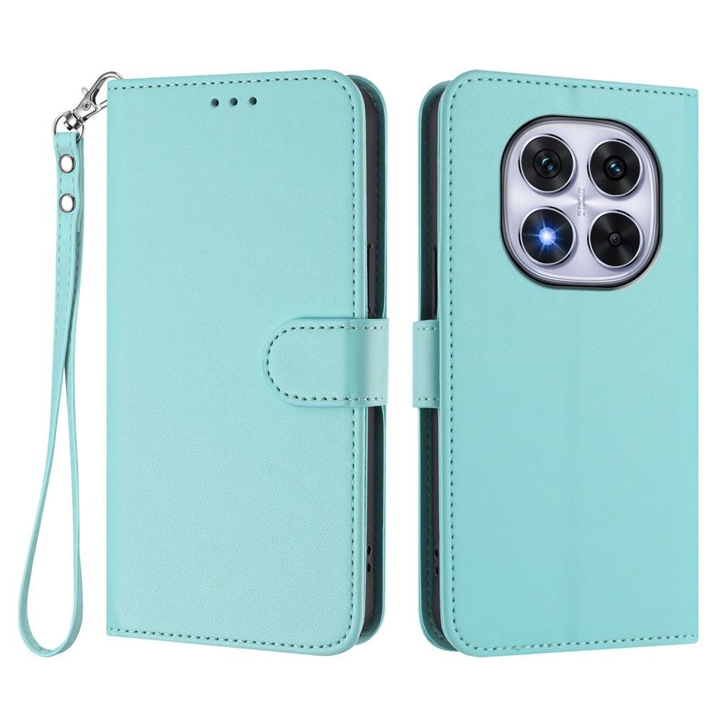 For Xiaomi Redmi Note 14 Pro 4G Leather Case Wallet Stand Phone Cover with Wrist Strap