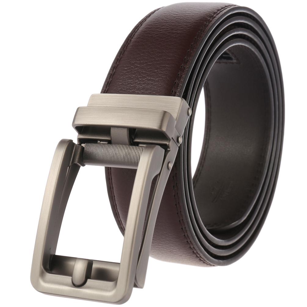 Men's Leather Automatic Buckle Business Belt LY36-32315-1