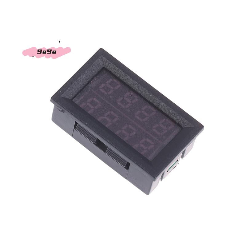 S-1Pc DC 100V 10A 4 Digit 5 Wire Mini Digital Voltmeter Ammeter Dual LED Display Voltage Current Monitor Tester Gauge