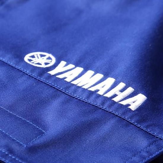 Yamaha Motor Sleeveless Mechanic Suit Racing Size Co., Ltd. WY8003, Blue, M, 90792-M064M