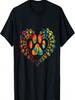 Tie Dye Love Dog Paw Print Heart Animal Lover T-Shirt For Unisex Wounisex Girls Kids