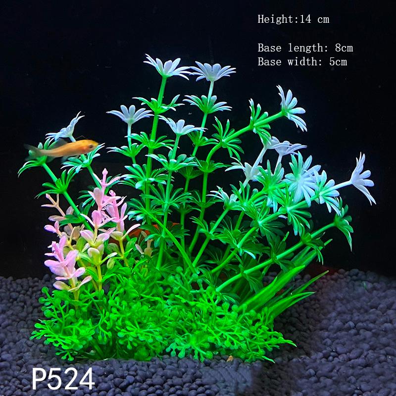 Künstliche Unterwasser-Pflanzen aus Kunststoff für Aquarien, Aquarien, gefälschte Sträucher, grünes Wasser, Gras, Betrachtungssimulation, Dekoration