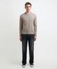 Seuteulaikeu Fine Blend Classic Crew Neck Knit (Light Brown)