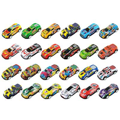 30Pcs Pull Back Small Car Crash Resistant Cartoon Cars for Miniature Desktop Decor Playthings Fun Gift Pull Back Car