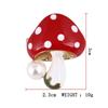 Drip Glaze Painted Mushroom Brooch - Versatile Clothing Lapel Pin