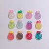 100pcs Simulation Glitter Colorful Resin Fruit Pineapple Flat Back Cabochon Figurines Scrapbook DIY Jewelry Decor Crafts