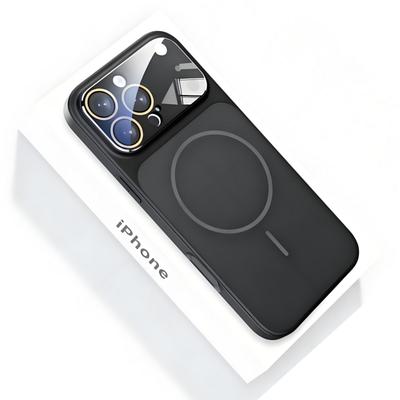 Luxury Nano Glass Matte Magnetic Phone Case For iPhone 17 Air 16 15 14 13 Pro Max Wireless Charging Armor Case Cover For Magsafe
