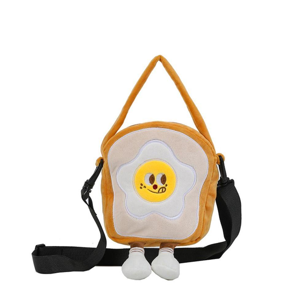 

Crossbody Bag Cartoon Hamburger Bag Doll Shoulder Bag Cute Plush French Fries Handbag Student Toast