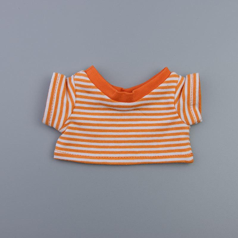 Versatile Striped T-Shirt for 10cm, 15cm, 20cm Doll Figures
