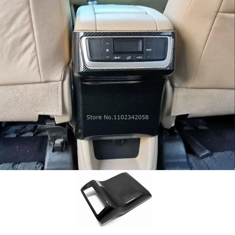 For Toyota Highlander 2015- Car Carbon Fiber Color Interior Decoration Cover window lift swtich gear shift panle Accessories