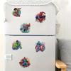 6Pcs Superhero Series Diamond Art Fridge Magnet Diamond Painting Refrigerator Magnet Diamond Painting Fridge Magnet for Adults Beginners